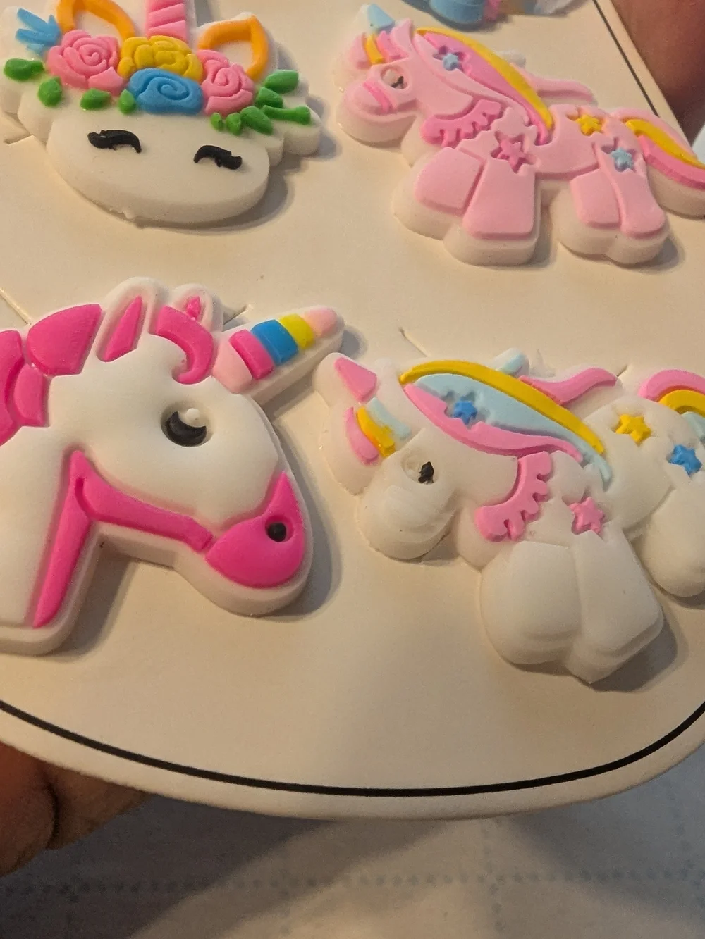 Kids Pink Unicorn Shoe Charms - Cute Unicorn Accessories